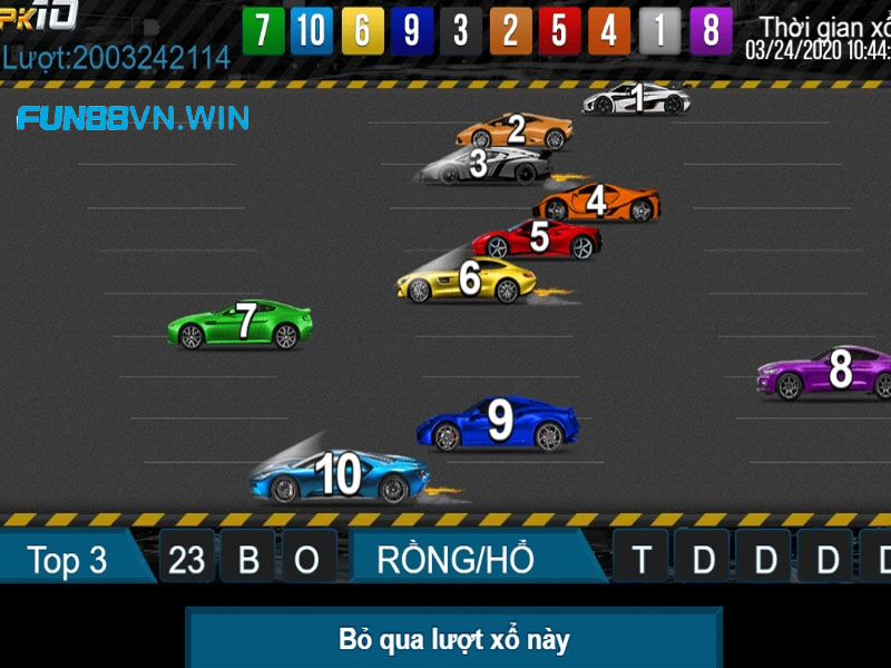 Beijing PK10 là trò chơi xổ số trực tuyến mô phỏng cuộc đua của 10 chiếc xe đua